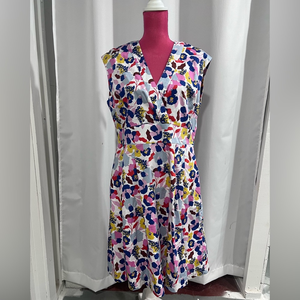 NWT Boden Clemmie Dress Ivory Peony Burst Size 10L